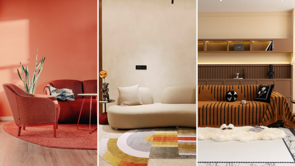 abstract living room rugs